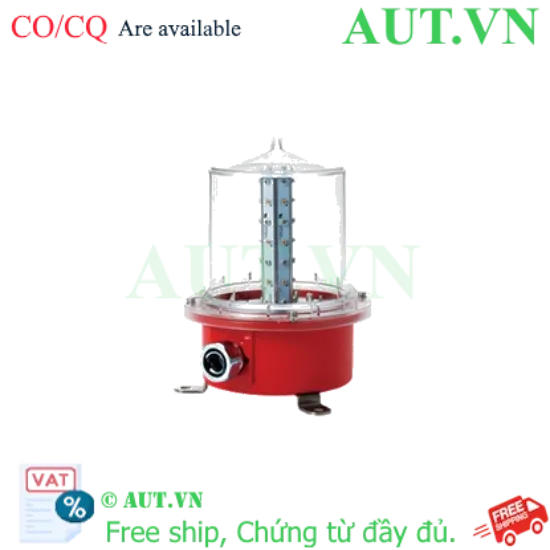 Ảnh của Đèn Tín Hiệu Cảnh Báo Qlight SAOL3-220-R-SSW | LED Đỏ, 220VAC, Chống Nước IP66