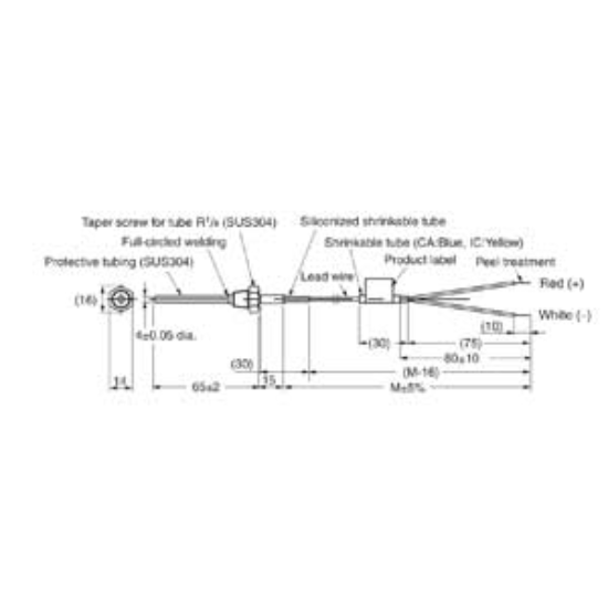 Ảnh của Cảm biến nhiệt độ, độ ẩm Omron E52-IC6D-N 2M
