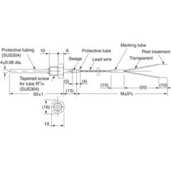 Ảnh của Cảm biến nhiệt độ Omron E52-THE6D-50-50 1M