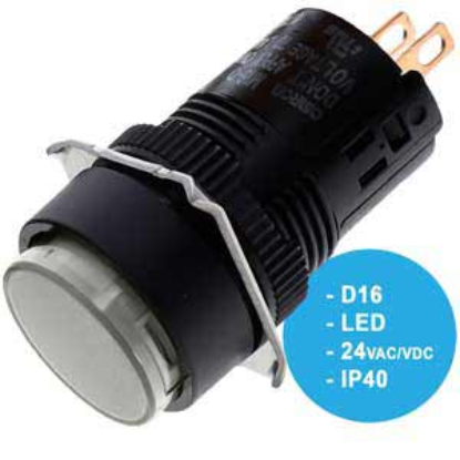Ảnh của Công tắc nút nhấn Omron M16-TW-24D