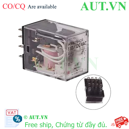 Ảnh của Rơ le trung gian Omron MY4ZN-CR AC110/120