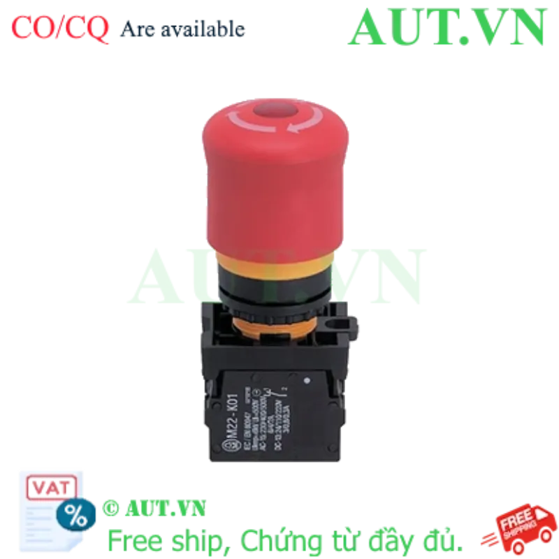 Ảnh của Nút Dừng Khẩn Cấp IFM E7007S Có Đèn LED - 2 Tiếp Điểm NC - Chuẩn IP67