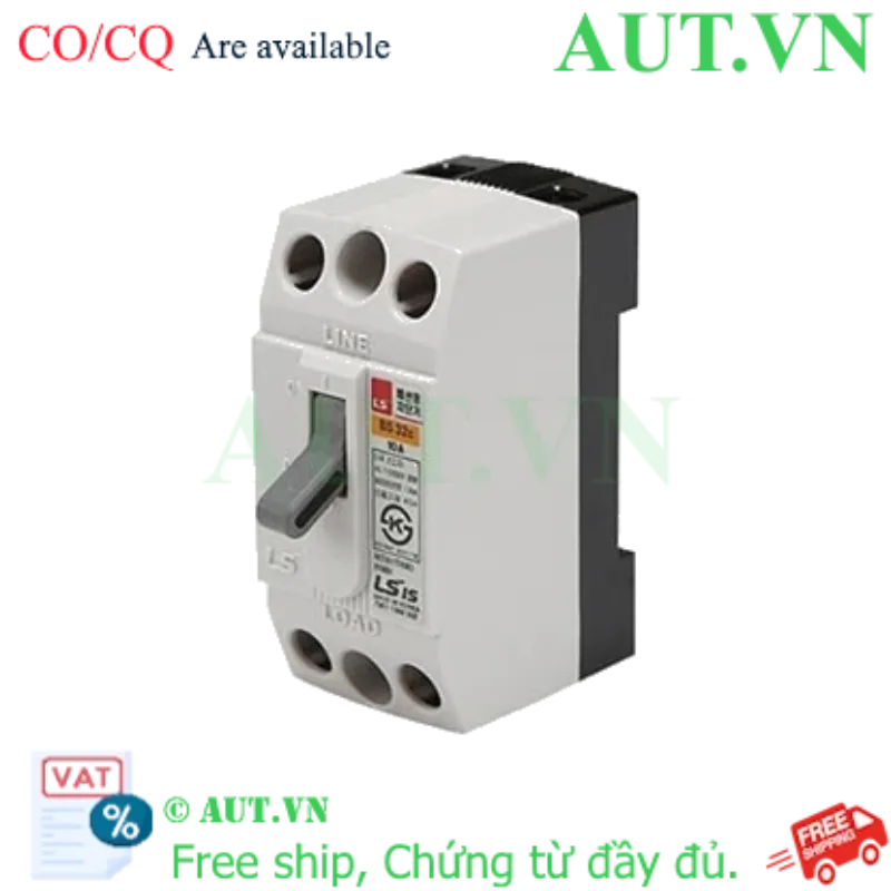 Ảnh của MCCB LS BS32c 10A - 10A, 2P, 1.5kA, 220VAC