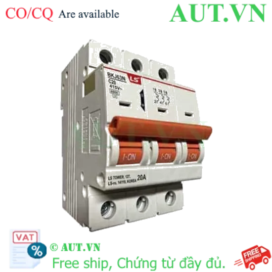 Ảnh của Aptomat cài LS BKJ63N 3P C20A 6kA