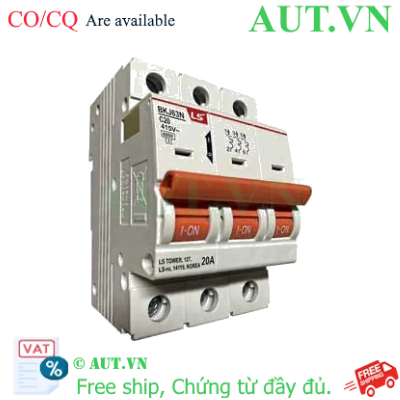 Ảnh của Aptomat cài LS BKJ63N 3P C20A 6kA
