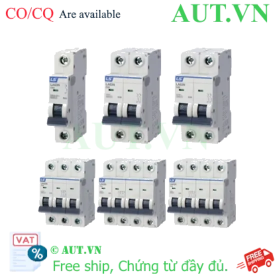 Ảnh của Aptomat cài MCB khung 63AF LS LA63N 3P C6A 