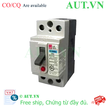 Ảnh của Aptomat khối chống giật 2 cực LS 32KGRd 20A 15mA 0.03s .