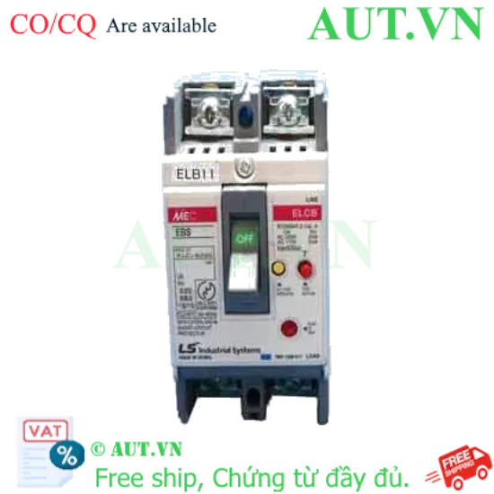 Ảnh của Aptomat khối chống giật 2 cực LS EBS32Fb 15A 30mA .