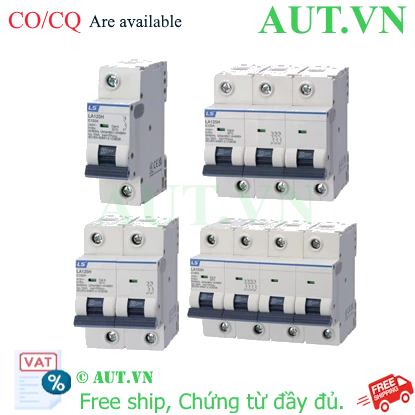 Ảnh của Aptomat cài dòng ngắn mạch 10kA LS LA125H 2P C100A (Ii=8In) 