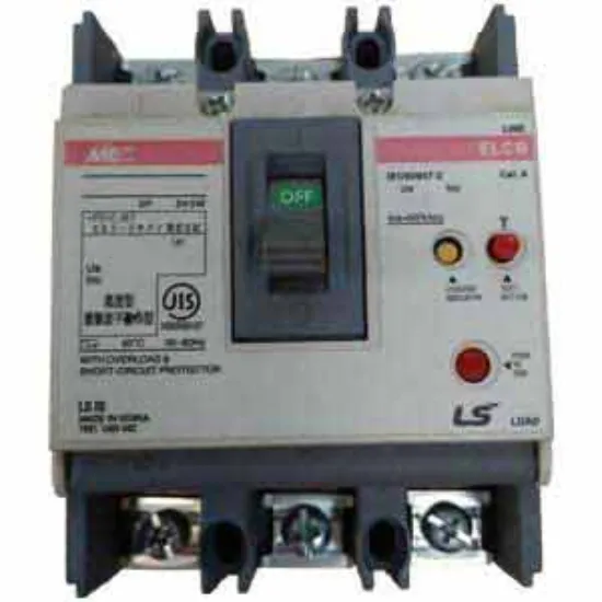 Ảnh của Aptomat khối chống giật 3 pha (ELCB) LS EBS53Fb 20A 100mA 2.5kA