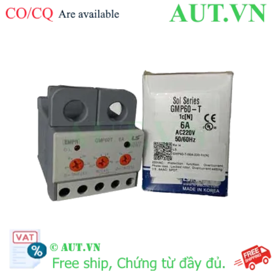 Ảnh của Rơ le bảo vệ quá dòng LS GMP60-T 1c(N) 06A 220V 