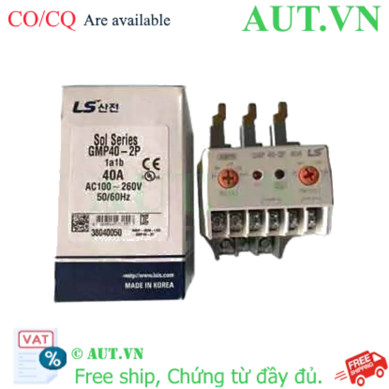 Ảnh của Rơ le bảo vệ động cơ LS GMP40-3P (8-40A): Chống mất pha, quá dòng & kẹt rotor