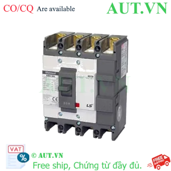 Ảnh của Aptomat khối (MCCB) LS ABS34c 5A 4P 25kA