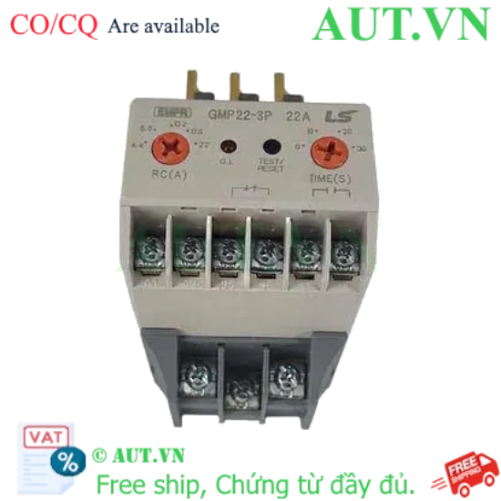 Ảnh của Rơ le bảo vệ quá dòng LS GMP22-3P 4.4-22A: Chống mất pha, Quá tải, Bảo vệ động cơ toàn diện