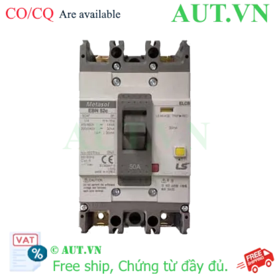 Ảnh của Aptomat chống giật 2 cực LS EBN52c 50A 30mA .