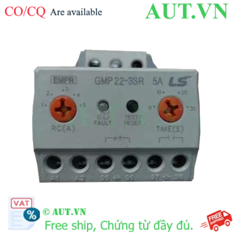 Ảnh của Rơ le bảo vệ quá dòng LS GMP22-3SR 1-5A - Chống mất pha, kẹt motor, bảo vệ toàn diện - AUT VN