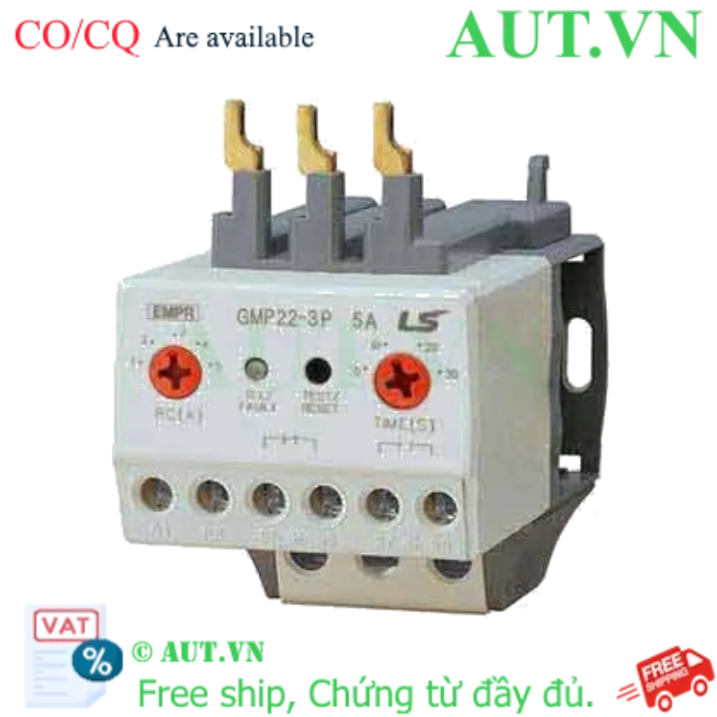 Ảnh của Rơ le bảo vệ quá dòng LS GMP22-3P (1-5A) | Chống Mất Pha, Kẹt Rotor & Quá Tải | AUT VN