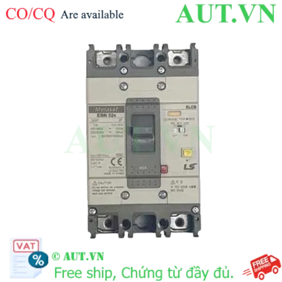Ảnh của Aptomat chống giật 2 cực LS EBN52c 40A 100/300/500mA .
