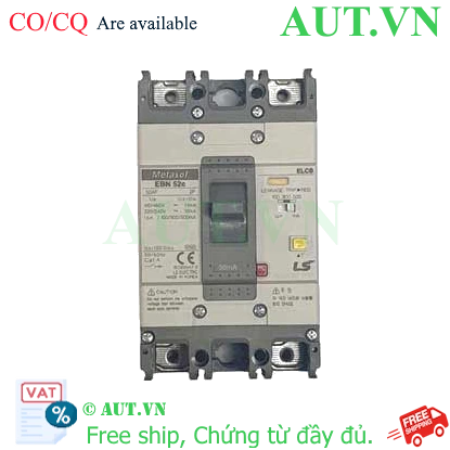 Ảnh của Aptomat chống giật 2 cực LS EBN52c 50A 100/300/500mA .