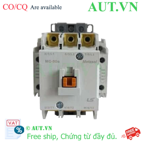 Ảnh của Công tắc tơ 3 pha LS MC-50a 24VAC 50A 22kW 2NO+2NC