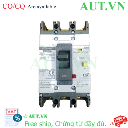 Ảnh của Aptomat chống giật 3 pha LS EBN53c 20A 30mA .