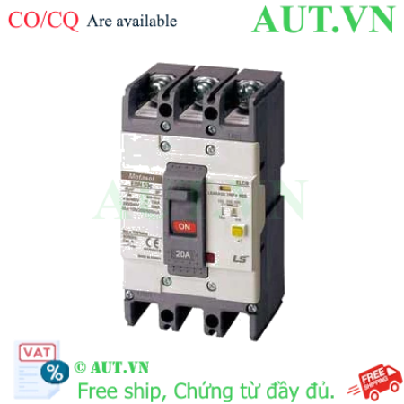 Ảnh của Aptomat chống giật (ELCB) LS EBN53c 20A 100/200/500mA - Giá tốt
