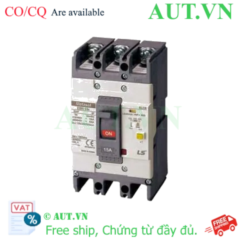 Ảnh của Aptomat chống giật 3 pha LS EBN53c 15A 100/200/500mA .