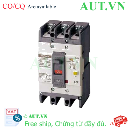 Ảnh của Aptomat chống giật 3 pha LS EBN53c 15A 100/300/500mA .