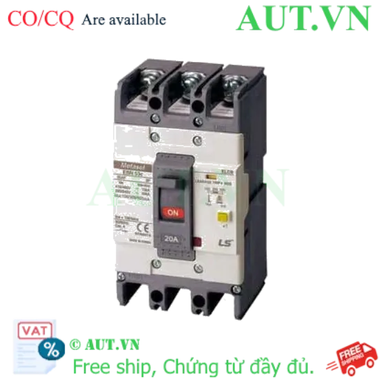 Ảnh của Aptomat chống giật 3 pha LS EBN53c 20A 100/300/500mA .