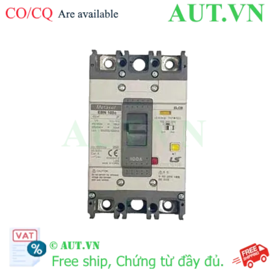 Ảnh của Aptomat chống giật 2 cực LS EBN102c 100A 100/200/500mA .