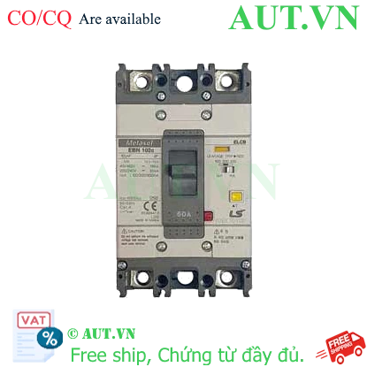 Ảnh của Aptomat chống giật 2 cực LS EBN102c 60A 100/200/500mA .