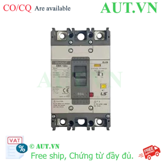 Ảnh của Aptomat chống giật 2 cực LS EBN102c 60A 100/200/500mA .