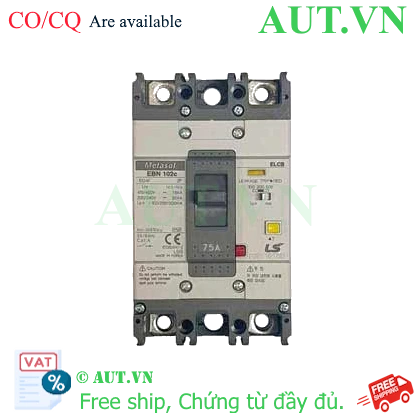 Ảnh của Aptomat chống giật 2 cực LS EBN102c 75A 100/200/500mA .