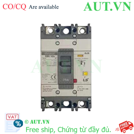 Ảnh của Aptomat chống giật 2 cực LS EBN102c 75A 100/300/500mA .