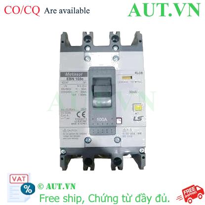 Ảnh của Aptomat chống giật 3 pha LS EBN103c 100A 30mA .