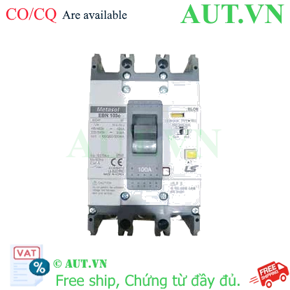 Ảnh của Aptomat chống giật 3 pha LS EBN103c 100A 100/200/500mA .