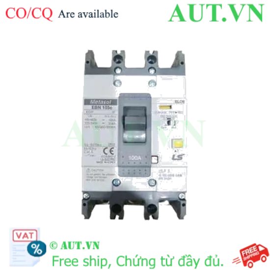 Ảnh của Aptomat chống giật 3 pha LS EBN103c 100A 100/200/500mA .