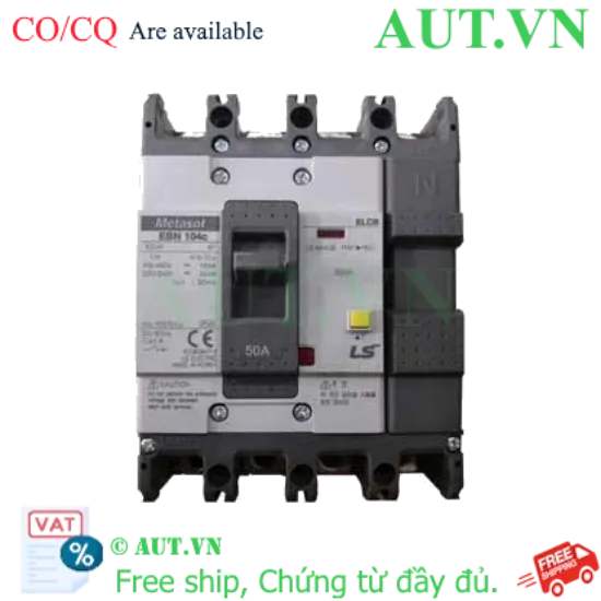 Ảnh của Aptomat chống giật 4 cực LS EBN104c 50A 30mA .
