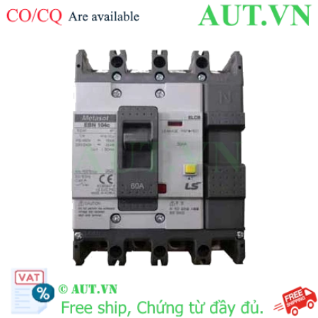 Ảnh của Aptomat chống giật 4 cực LS EBN104c 60A 30mA .