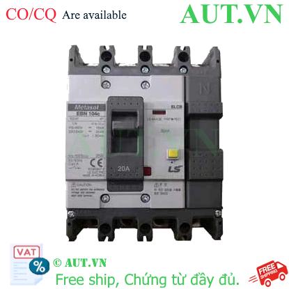 Ảnh của Aptomat chống giật 4 cực LS EBN104c 20A 30mA .