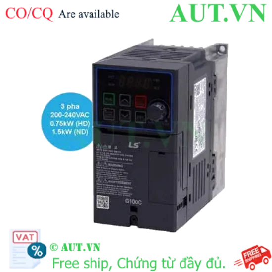 Ảnh của Biến tần LS LSLV0008G100C-2EONN 0.75kW 3 Pha Chính Hãng