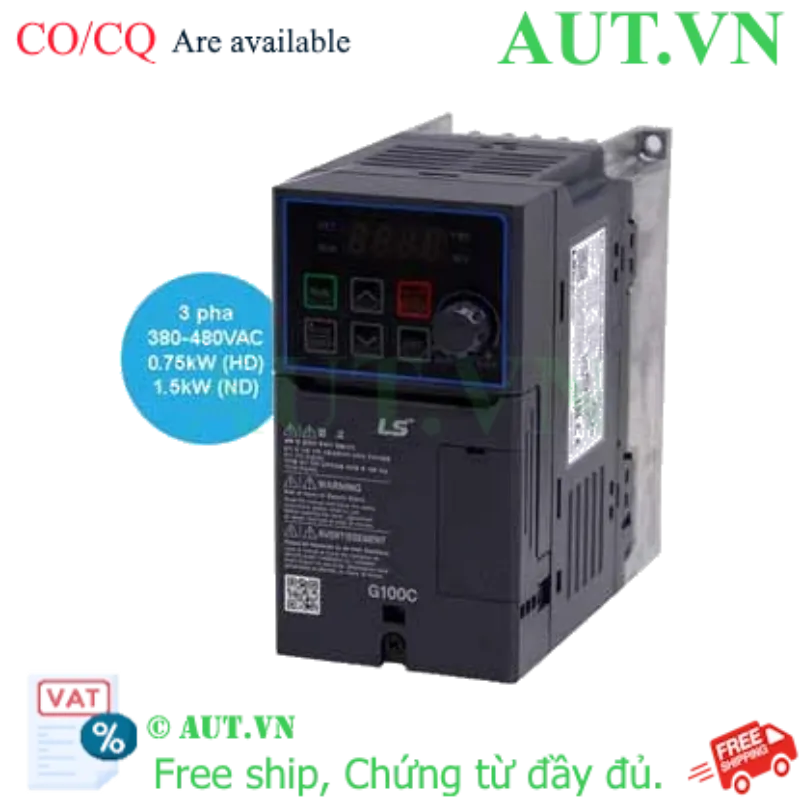 Ảnh của Biến tần LS LSLV0008G100C-4EONN 0.75kW - Điều khiển Vector SVC, 3 Pha 380V