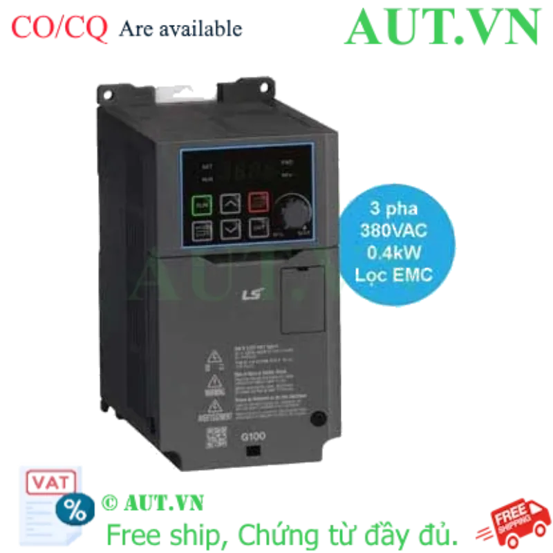 Ảnh của Biến Tần LS G100 LSLV0004G100-4EOFN 0.4kW 380V - Điều Khiển SVC, Tải Nặng HD