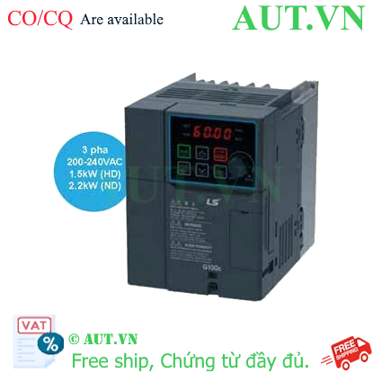Ảnh của LSLV0015G100C-2EONN Biến tần 3 pha 1.5 kW LS 200-240VAC