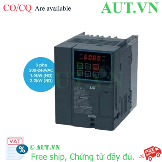 Ảnh của Biến tần LS LSLV0015G100C-2EONN 1.5kW 3 Pha - Điều Khiển SVC Chính Xác, Tải Nặng HD, Vận Hành Bền Bỉ | AUT VN