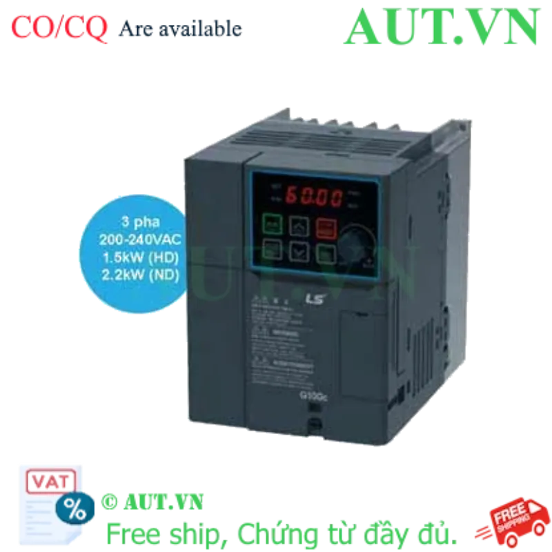 Ảnh của Biến tần LS LSLV0015G100C-2EONN 1.5kW 3 Pha | Điều Khiển SVC Chính Xác, Tải Nặng HD, Kết Nối RJ45 | AUT VN