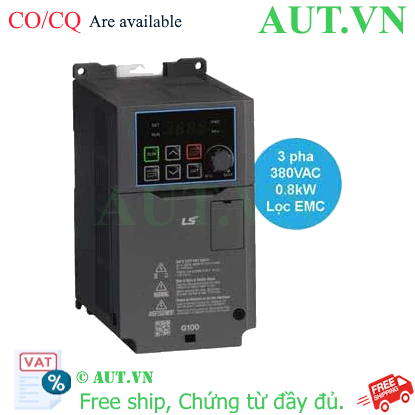 Ảnh của LSLV0008G100-4EOFN Biến tần LS 3 pha 380VAC 0.75kW 2.5A, 3.1A; 400Hz
