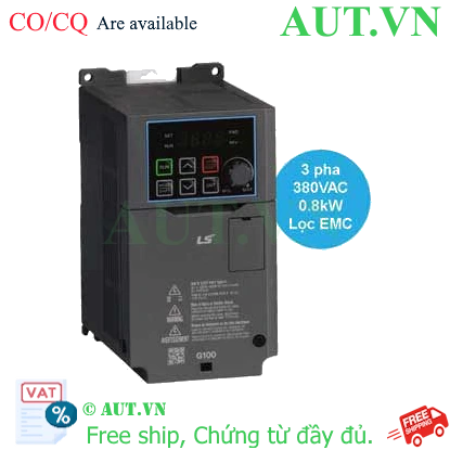 Ảnh của LSLV0008G100-4EOFN Biến tần LS 3 pha 380VAC 0.75kW 2.5A, 3.1A; 400Hz
