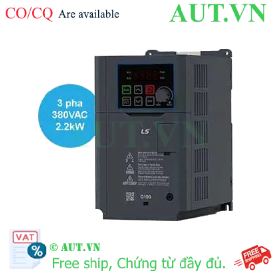 Ảnh của Biến tần LS LSLV0022G100-4EONN 2.2kW/4kW: Điều Khiển SVC, Công Suất Kép, Tiết Kiệm Điện - AUT VN