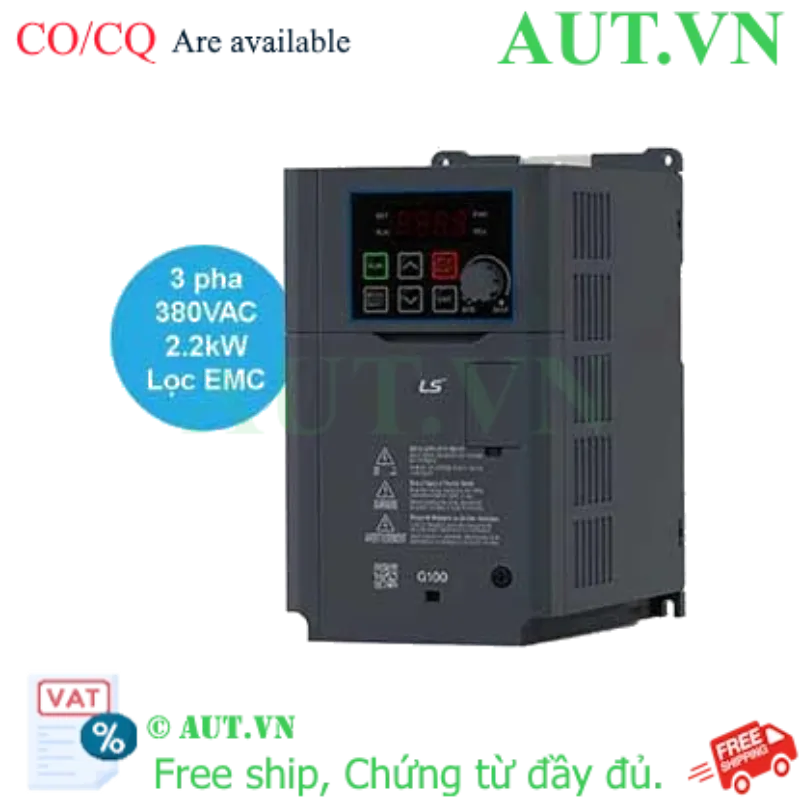 Ảnh của Biến Tần LS LSLV0022G100-4EOFN 2.2kW 3 Pha 380V - Điều Khiển SVC & Lọc EMC